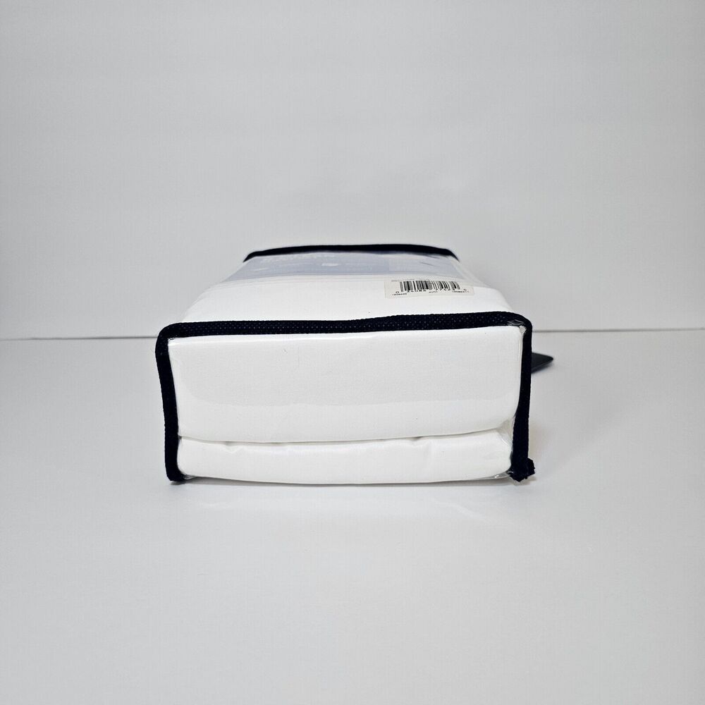 Serta Perfect Sleeper Cool & Clean  Full Sheet Set 4 pc Wide Boxer Hem White New - Picture 6 of 6